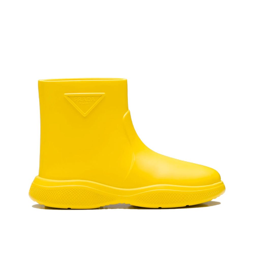 Prada Bicolor Rubber Rain Boots